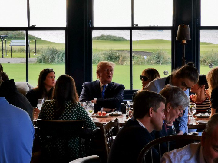 President Trump Enjoying Doonbeg